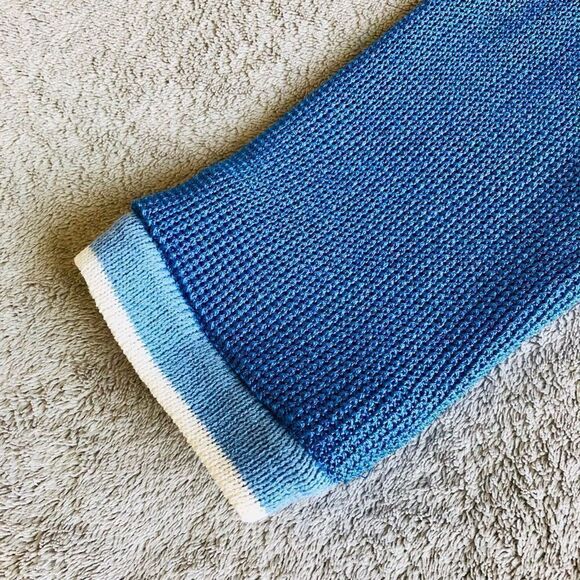 NWOT Vintage St. John Sport Light Blue 4 Pocket Button Up Cardigan - Picture 10 of 16